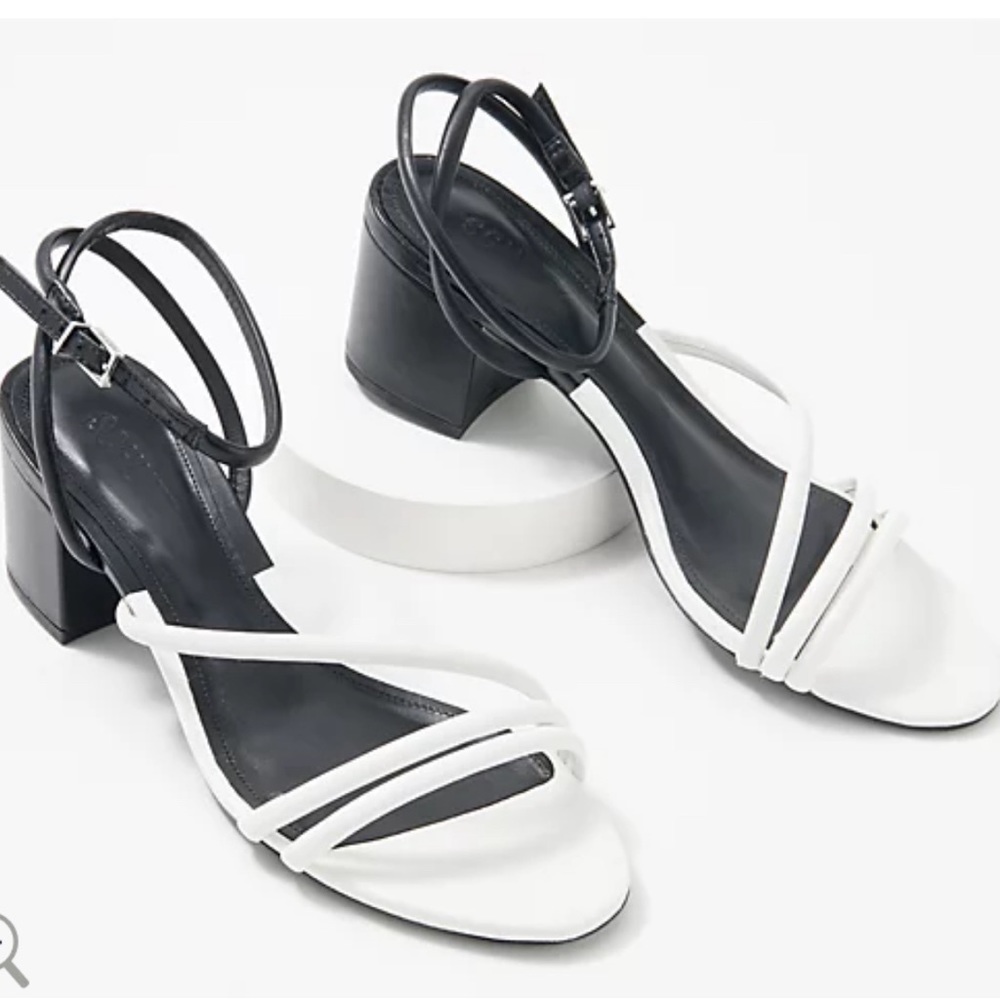 Schutz Leather Mid-Block Heeled Sandals - Aiyra